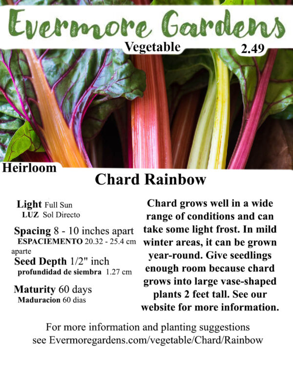 Evermore Gardens Rainbow Ruby Heirloom Seeds